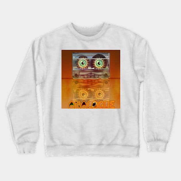 Cassette Tape Analogue Cartoon 3 Crewneck Sweatshirt by grantwilson